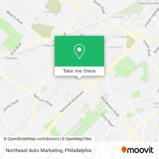 Northeast Auto Marketing map