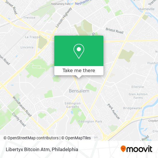 Mapa de Libertyx Bitcoin Atm