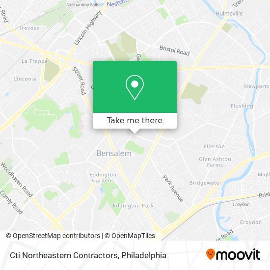 Cti Northeastern Contractors map