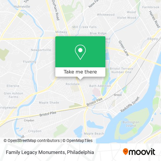 Family Legacy Monuments map