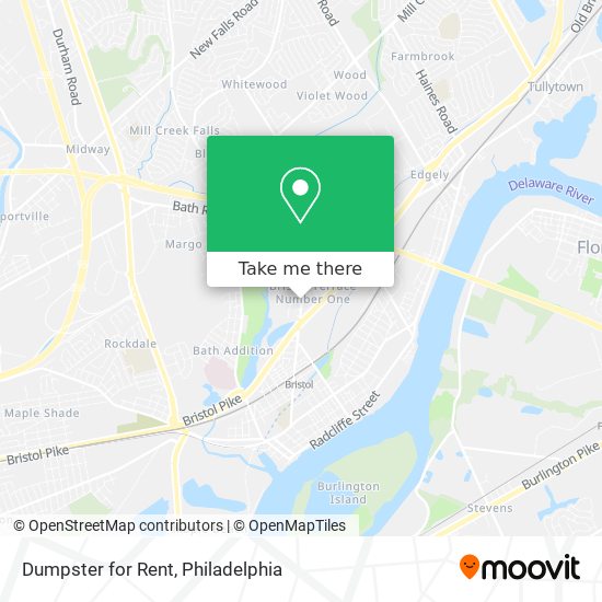 Dumpster for Rent map