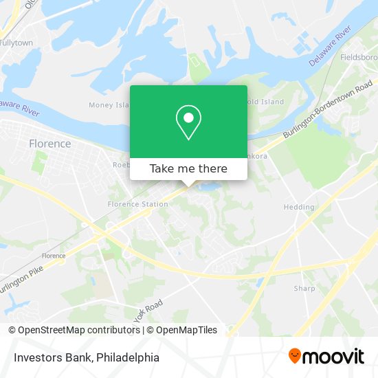 Investors Bank map