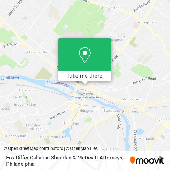 Mapa de Fox Differ Callahan Sheridan & McDevitt Attorneys