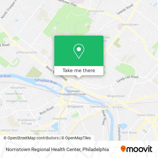 Norristown Regional Health Center map