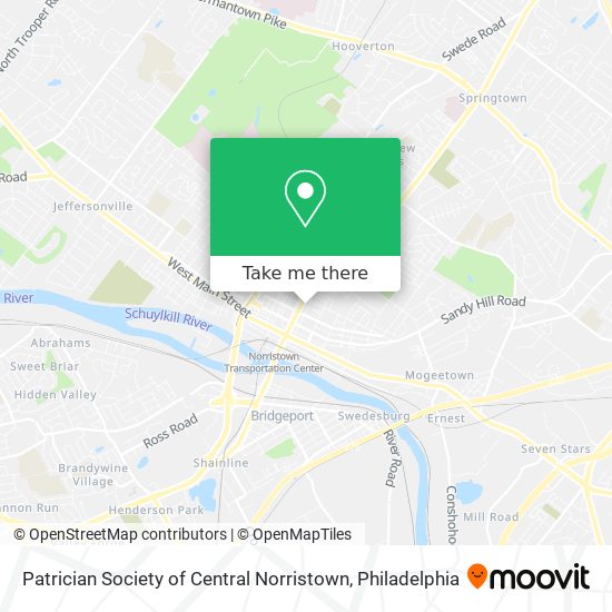 Patrician Society of Central Norristown map