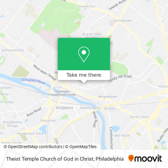 Theist Temple Church of God in Christ map