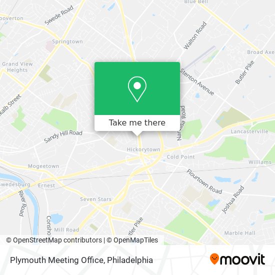 Mapa de Plymouth Meeting Office