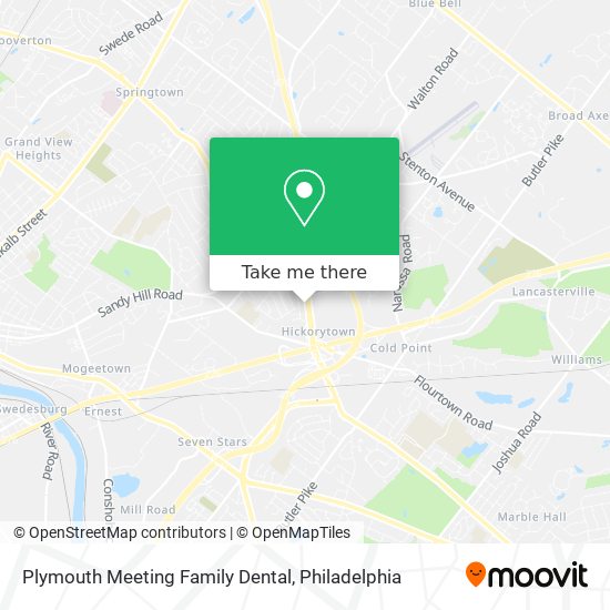 Plymouth Meeting Family Dental map