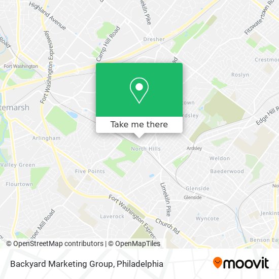 Mapa de Backyard Marketing Group