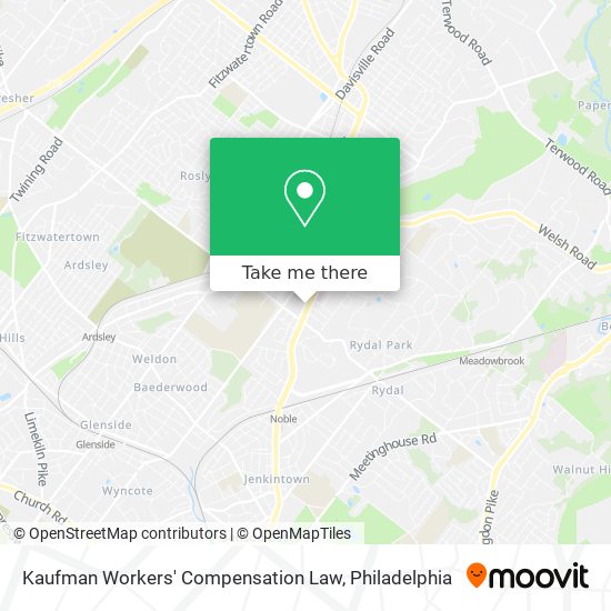 Mapa de Kaufman Workers' Compensation Law