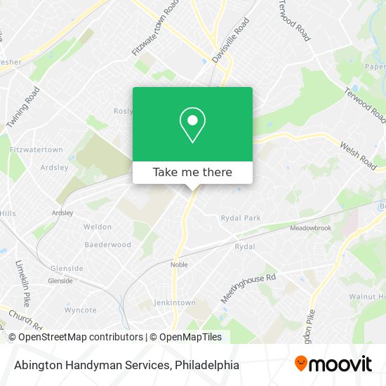 Mapa de Abington Handyman Services