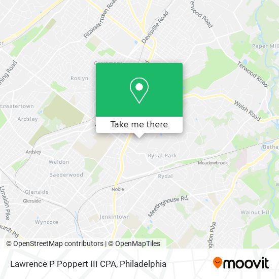 Lawrence P Poppert III CPA map