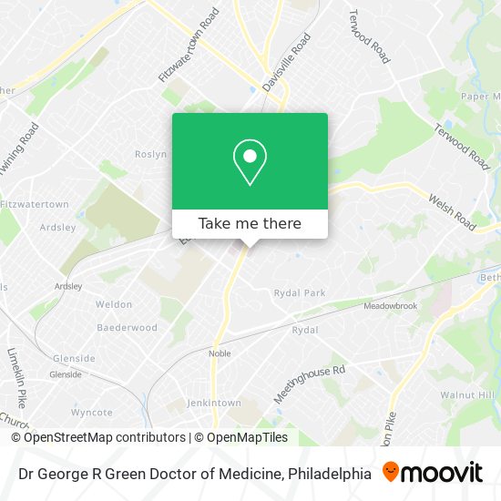 Dr George R Green Doctor of Medicine map