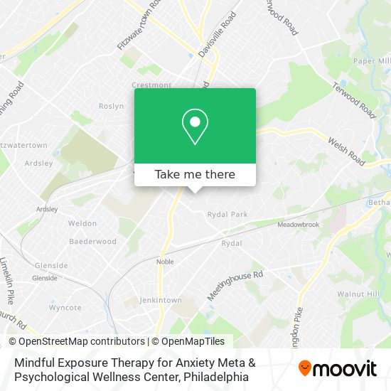 Mapa de Mindful Exposure Therapy for Anxiety Meta & Psychological Wellness Center