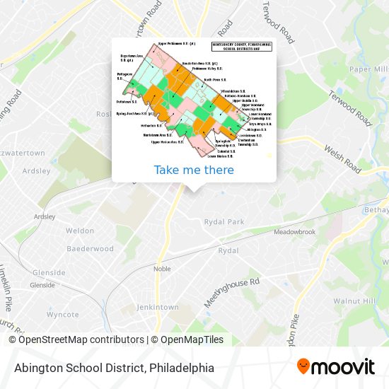 Mapa de Abington School District