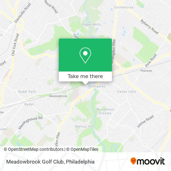 Mapa de Meadowbrook Golf Club