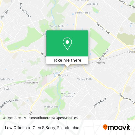 Law Offices of Glen S Barry map