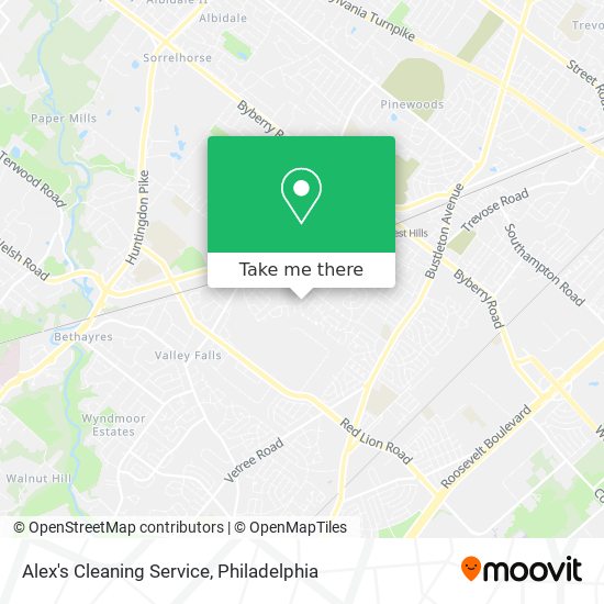 Mapa de Alex's Cleaning Service