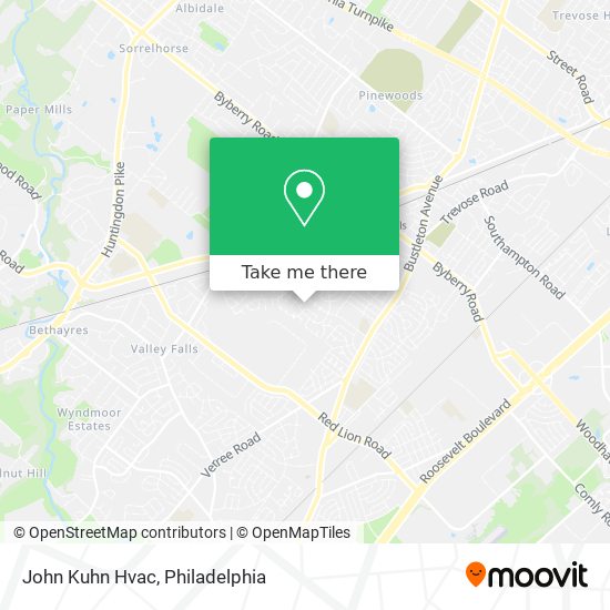 John Kuhn Hvac map