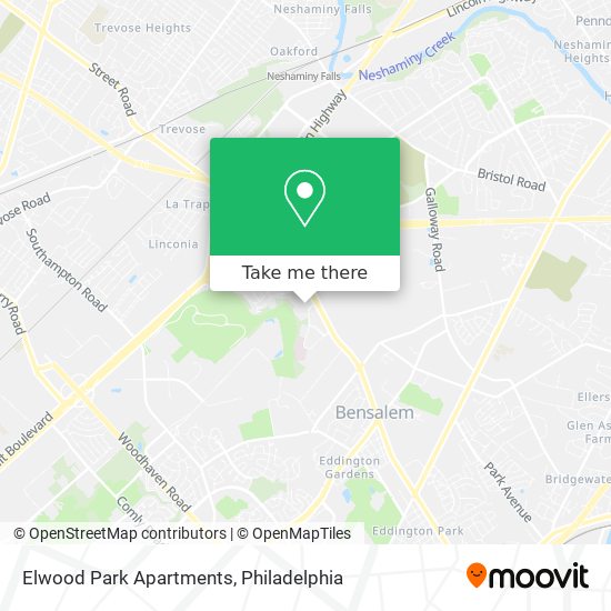 Mapa de Elwood Park Apartments