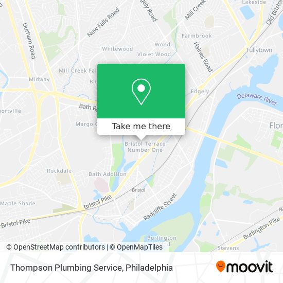 Thompson Plumbing Service map