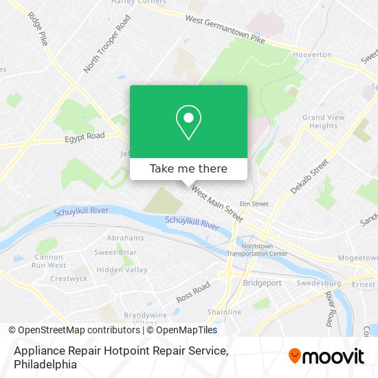 Mapa de Appliance Repair Hotpoint Repair Service