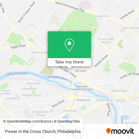 Power in the Cross Church map