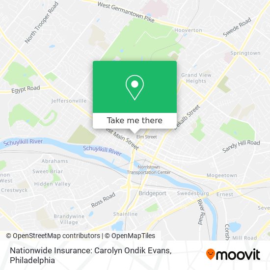 Nationwide Insurance: Carolyn Ondik Evans map