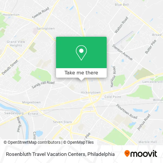 Rosenbluth Travel Vacation Centers map