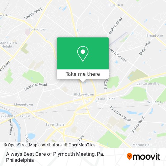 Mapa de Always Best Care of Plymouth Meeting, Pa