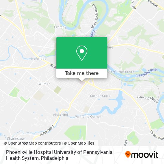 Phoenixville Hospital University of Pennsylvania Health System map