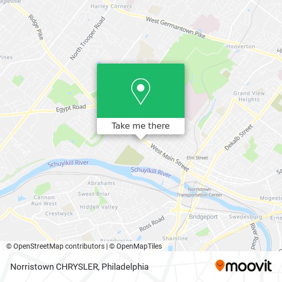 Mapa de Norristown CHRYSLER