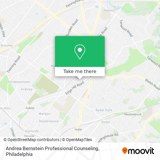 Andrea Bernstein Professional Counseling map
