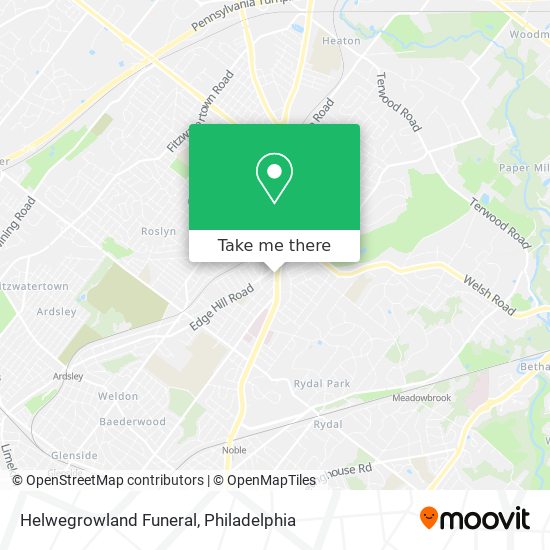 Helwegrowland Funeral map