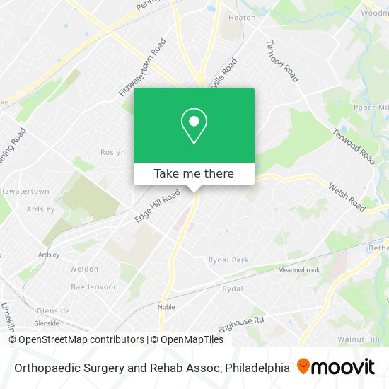 Mapa de Orthopaedic Surgery and Rehab Assoc