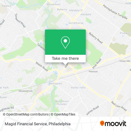 Magid Financial Service map