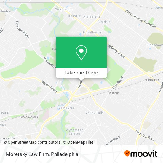 Moretsky Law Firm map