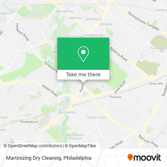 Mapa de Martinizing Dry Cleaning