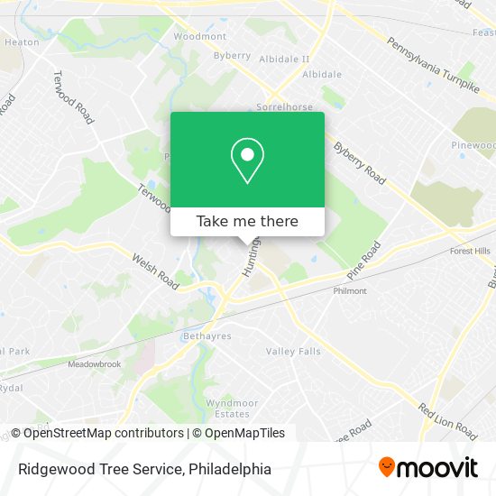 Ridgewood Tree Service map