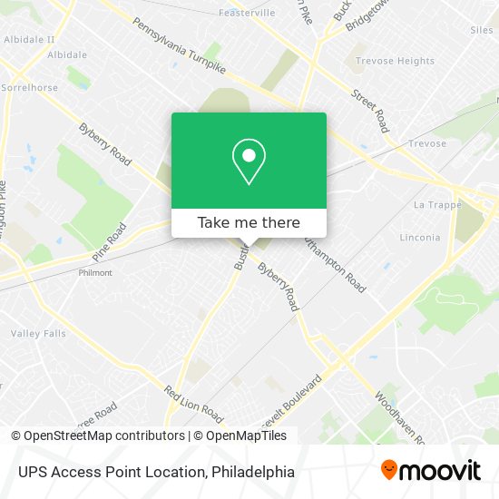 Mapa de UPS Access Point Location