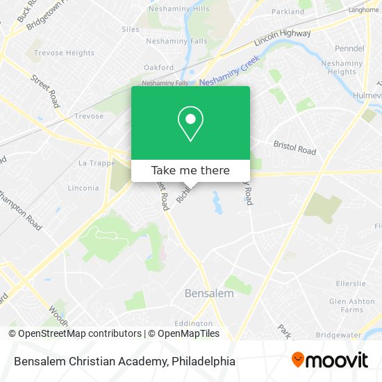 Bensalem Christian Academy map