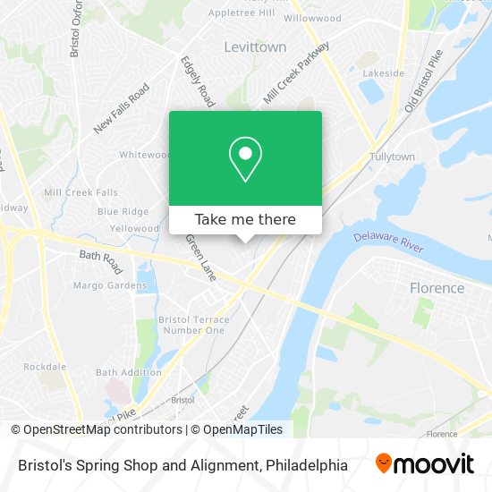 Mapa de Bristol's Spring Shop and Alignment