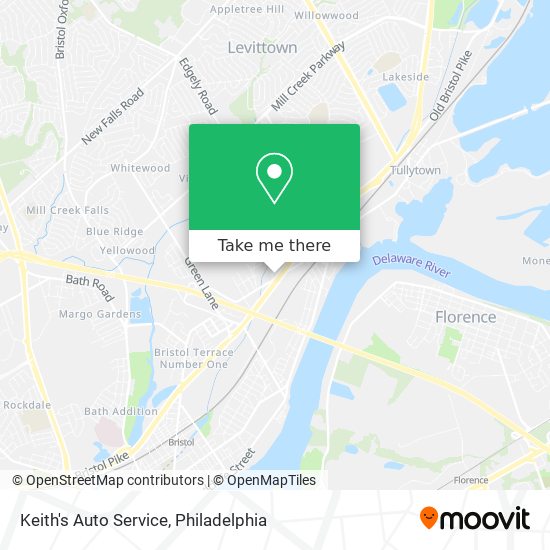 Mapa de Keith's Auto Service