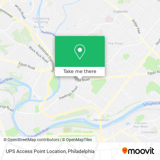 Mapa de UPS Access Point Location