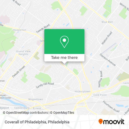 Coverall of Philadelphia map