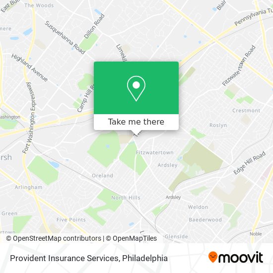 Provident Insurance Services map