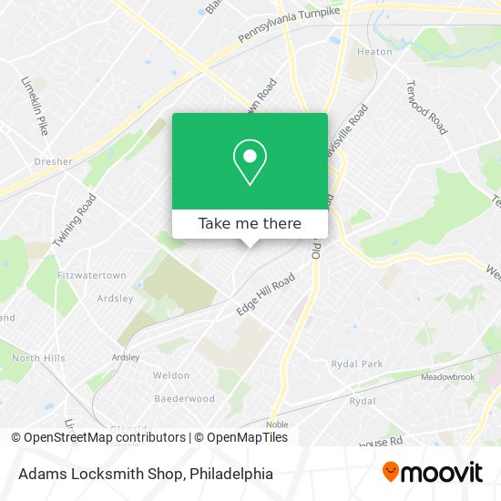 Mapa de Adams Locksmith Shop