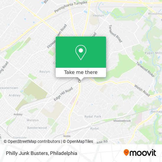 Mapa de Philly Junk Busters