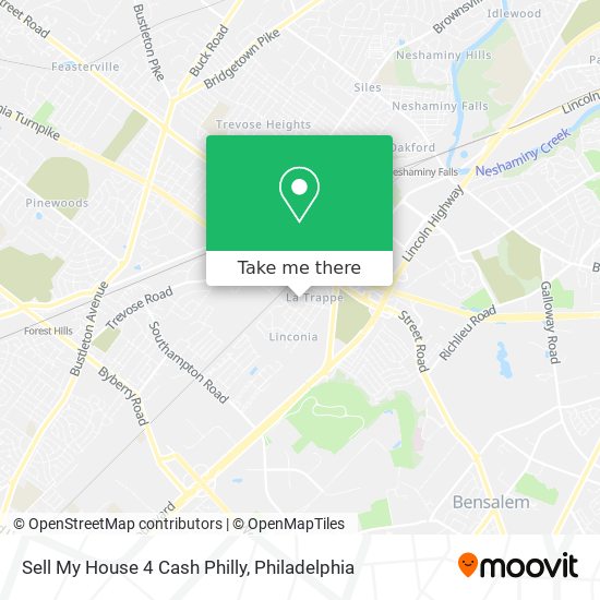 Mapa de Sell My House 4 Cash Philly