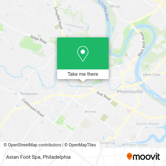 Asian Foot Spa map